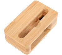 Garneck Portable Wooden Cell Phone Amplifier Stand with Acoustic Speaker Mini Mobile Phone Holder Dock for Desk and Bed Use