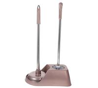 Garneck Practical Toilet Cleaning Accessory with Long Handle Ergonomic Brush and Plunger for Bathroom Use Dense Bristles Toughness Easy Grip Suitable for Home Cleaning Random Color