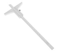 Garneck Precision Depth Caliper Gauge Wear-resistant Sliding Scale Micrometer Tool for Carpentry Construction Engineering and Mechanical Measurement