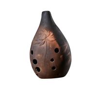 Garneck Professional Chinese Xun Ceramic Ocarina in G Key with Deep Rich Sound Blow Traditional Wind Instrument for Beginners Artists and Music Lovers