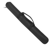 Garneck Professional Waterproof Bamboo Flute Carrying Bag Double Flute Organizer Storage Case Shoulder Strap Black