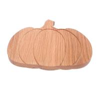 Garneck Pumpkin Shaped Oak Wood Cutting Board Small Halloween Kitchen Serving Tray for Meat Vegetables Snacks Seasonal Charcuterie Cheese Platter Home Kitchen Cutting Board