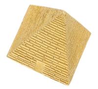 Garneck Pyramid Statue 2.1 Inch Resin Miniature Ancient Architecture Model Cognitive Prop for Boys and Girls and Adults