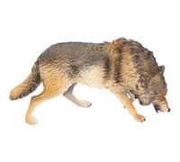 Garneck Realistic North American Brown Wolf Model for, Small Wildlife Animal Figurine, Educational Plastic Wolf Craft for and Boys, Wildlife Cognitive Animal Decoration