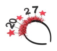 Garneck Red New Year Star Headband 2027 with Ultra Lightweight Non-woven Fabric and Universal Fit, Festive Headwear for Joyful Celebrations and Events, Stylish Spring Festival Party
