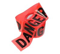 Garneck Red Non-adhesive Crime Scene Tape Bright Warning Caution Tape for Safety Multipurpose Use at Construction Sites Halloween and Emergency Scenes