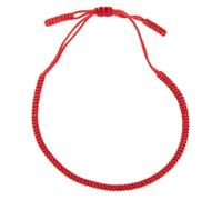 Garneck Red Rope Bracelet String Cord Bracelet for Women Hand Jewelry Macrame Knots for Daily Wear and Casual Outfits