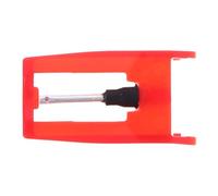 Garneck Red Stylus Needle Replacement for Record Player and Phonograph with Aluminium Alloy Shaft, High-fidelity Sound and Easy Replacement for Vinyl Records Turntables