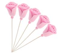 Garneck Reed for Efficient Scent Distribution and Absorbing Essential Oil Fragrances Sticks Shape 5pcs Rose Diffuser Pink Made of Pith Paper and Rattan for Bedrooms and Home Decor