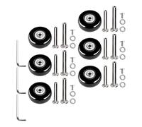 Garneck Replacement Luggage Wheels Silent Swivel Roller Wheels for Travel Suitcase Bags Repair Kit Spare Parts