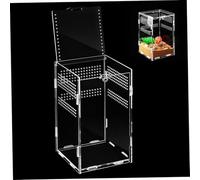 Garneck Reptile Feeding Box Spacious Enclosure for Tarantulas Jumping Spiders Stick Insects Durable Easy to Install Transparent Design for Optimal Viewing