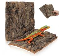 Garneck Reptile Hide Bark Decor 7.68In Natural Tree Bark for Terrariums 2Pcs Climbing Habitat Decoration for Lizards Geckos and Bearded Dragons