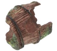 Garneck Reptile Hideout Cave Plastic Terrarium Decor Small Snake Hide Lizard Shelter for Hiding and Resting Spots Enhances Habitat Aesthetics Suitable for Bearded Dragon Gecko Tank