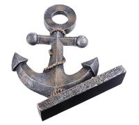 Garneck Resin Boat Anchor Figurine Ornament Lightweight Nautical Statue for Home Desktop Decoration Vintage Style Anchor Sculpture for Bar Restaurant Party Display