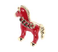 Garneck Retro Lapel Pin Horse Brooch for Women, Vintage Inspired Copper Zodiac Horse Design, Lightweight Decorative Accessory for Collecting and Parties