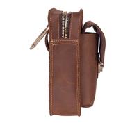 Garneck Retro Leather Outdoor Waist Bag for Men Multi-Functional Portable Phone Belt Pouch Cell Phone Holder for Work Sports Travel Casual Daily Use