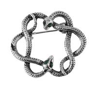 Garneck Retro Snake Brooch Pin Alloy Clothing Accessory for Women Delicate Elegant Design Convenient to Apply Easy to Match for New Year and Christmas