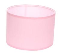 Garneck Retro Style Cloth Lampshade for Wall Lamp Indoor Light Cover Victorian Fabric Drum Lamp Shade with Detachable Hook and Loop Pink Linen Cover for Chandeliers
