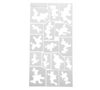 Garneck Reusable Coverage Template Stencil Stainless Steel Camouflage Excellent Performance and Deformation Resistance for Models Model and Armor Journaling and Wood Crafting