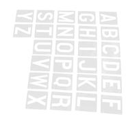 Garneck Reusable Wall Stencils PVC Craft Letter Stencils Dual-Sided Practice Board, Interlocking Alphabet Templates for Painting and Tracing on Wall or Rock, for Classroom and Home Use