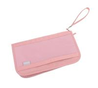 Garneck RFID Shielding Travel Passport Wallet Portable Oxford Cloth Document Organizer with Quick Access Compartments Lightweight Travel Document Bag for Women Men