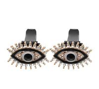 Garneck Rhinestone Devil Eye Car Air Vent Clips Stylish Black Alloy Bling Charms 2pcs with Secure Attachment and Air Freshening for Car Interior Decoration for Trucks