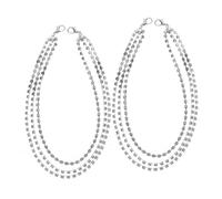 Garneck Rhinestone Shoe Chain for Boots Women Layered Bling Charm Jewelry Durable Zinc Alloy Accessories for Stylish Footwear Glamorous Look