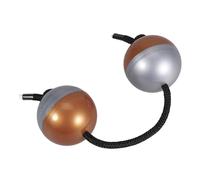 Garneck Rhythm Maracas Dual-tone Hand Percussion Shakers Silver Brown Musical Egg Shakers for Concerts Weddings Entertainment Music Instrument