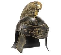 Garneck Roman Fighter Headwear Cosplay Helmet Vintage Roman Soldier Costume Accessory for Halloween Birthdays and Family Parties Easy to Wear Realistic Design