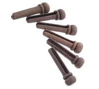 Garneck Rosewood Guitar Bridge Pin Set 6Pcs, Acoustic String Pin Replacement for Folk Guitar, Easy Use Portable