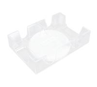 Garneck Rotary Poker Rack with Tray 2-deck Card Holder Poker Card Storage Stand Party Board Game Accessory Organizer