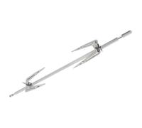 Garneck Rotating Stainless Steel Chicken Grill Forks Oven Accessory for Uniform Heating and Easy Cleaning, of Silver Electronic Oven Food Forks for Roasting Turkey and Meat