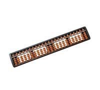 Garneck Row Brown Abs Chinese Bead Abacus for Students and Accountants Educational Counting Tool for Mental Arithmetic Training and Math Learning