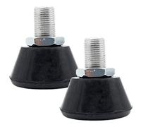 Garneck Rubber Roller Skate Toe Stoppers 5/8 Inch Adjustable Bolt Black Skating Toe Guards for Adult Roller Skate Brakes and Replacement