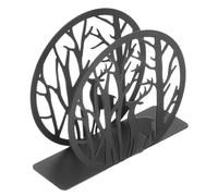 Garneck Rustic Metal Napkin Holder with Elk and Tree Design Table Tissue Storage Stand for Home Picnic Wedding Restaurant Decoration Practical Freestanding Cocktail Napkin Dispenser