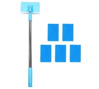 Garneck Scalable Fish Tank Cleaning Brush with Telescopic Long Handle | Metal and Sponge Build, Blue Finish, for Glass Tank and Home Use, Professional Aquariums