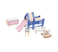 Garneck Scale Bed Cradle Slide and Stool for Creative Pretend Play Homes and Preschools