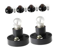 Garneck Screw Light Bulb Holder with Bulbs Portable Physics Experiment Lamp Base Kit for Students Easy Installation Educational Electrical Science Teaching Tools
