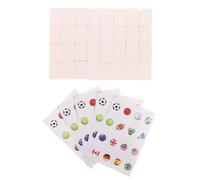 Garneck Seaside Game Blocks Mahjong Tile Set with Sports Ball Patterns Plastic for Attention Training Indoor Family Gatherings Cognitive Development and Social Entertainment