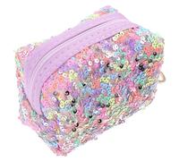 Garneck Sequin Coin Purse Keychain Mini Rainbow Small Zipper Pouch for and Tiny Wallet Organizer for Keys and Small Items