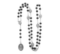 Garneck Seven Sorrows Catholic Beaded Rosary Necklace for Women Religious Prayer Jewelry with Delicate Chain Versatile Faith Accessory for Daily Wear and Special Occasions Elegant Gift for