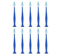 Garneck Short Handle Soft Bristle Toothbrush 10pcs Set for Detention Facility Use Anti-self- Design Mini Travel Tooth Cleaning Brushes for Institutional and Mental Health Care