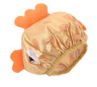 Garneck Shower Cap Cute 3d Cartoon Fish Design Snug Fit Double Layer Plastic Bath Bonnet with Elastic Adjustable Band Keeps Water Away from Hair and Face