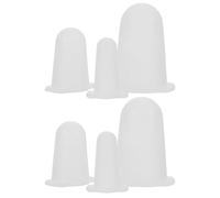 Garneck Silicone Piping Tip Covers Made of Sturdy Silicone 6pcs for Cake Decorating, Versatile Baking Tip Protectors Not Easy to Fall, Suitable for Cupcake and Cookie Decorating