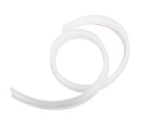 Garneck Silicone Shower Seal Strip Waterproof and Soft White Splash Guard for Wet Dry Separation in Bathroom, Flexible 1m Water Barrier Strip for Shower Door and Bath
