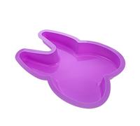 Garneck Silicone Tooth Cake Mold Rabbit Ear Shape Baking Multi Functional Bread Pastry Dessert Pan High Temperature for Oven Freezer Cute Design for Family Dinner Party Random Color
