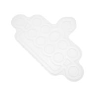 Garneck Silk Scarf Hanger Making Mold Silicone Mold Easy to Clean White Silicone Material Easy to Store for DIY Projects Making