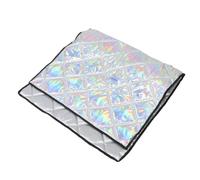 Garneck Silver Freezer Cover Insulated Thermal Protection Universal Fit Polyester Cotton Magnet with Insulation Cotton for Outdoor and Indoor Refrigerator