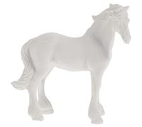 Garneck Simulated Little White Horse Decorations Fish Tank Horse Decorations Cognitive Home Adorn Home Decor Simulation Animal Model Desktop Adornment Miniature Resin White