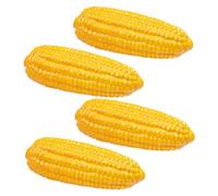 Garneck Simulation Corn Models Artificial Corn Decoration Foam Material Lifelike Vegetable Props 4pcs Set for Showcase Display Home Kitchen Party